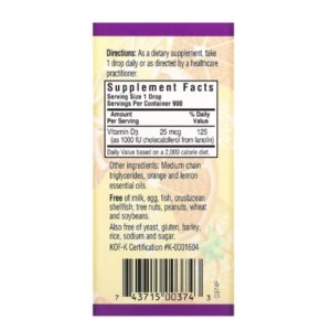 Bluebonnet Nutrition, Жидкий витамин D3, в каплях, натуральный цитрусовый вкус, 1,000 МЕ, 1 жидкая унция (30 мл) лучший витамин D3