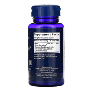 Life Extension, Sea-Iodine, 1000 мкг, 60 вегетарианских капсул состав