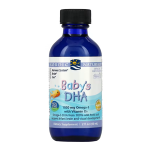 Nordic Naturals, докозагексаеновая кислота (ДГК) с витамином D3 для детей, 1050 мг, 60 мл упаковка