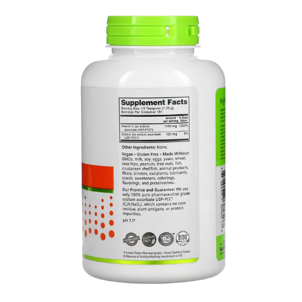 NutriBiotic Sodium Ascorbate 227 состав