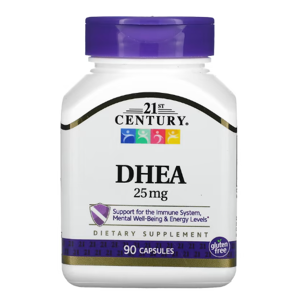 21st Century, DHEA, 25 мг, 90 капсул