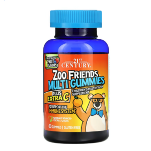 21st Century, Zoo Friends, мультивитаминные жевательные мармеладки (2)