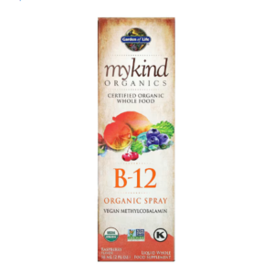 Garden of Life, MyKind Organics, органический спрей с витамином B12, со вкусом малины, 58 мл