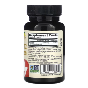 Jarrow Formulas, метил B12, лимон, 1000 мкг, 100 жевательных пастилок