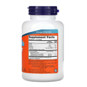 NOW Foods, ультраомега-3, 600 ЭПК 300 ДГК, 90 капсул из рыбьего желатина