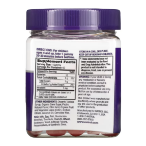 Natrol, Kids, мелатонин, для детей от 4 лет, ягодный вкус, 60 жевательных конфет