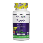 Natrol, быстрорастворимый биотин, максимальная эффективность, клубника, 10 000 мкг, 60 таблеток