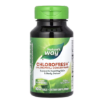 Nature's Way, Chlorofresh, концентрированный хлорофилл, 100 мг, 90 капсул (50 мг в 1 капсуле)