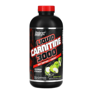 Nutrex Research, Black Series, Liquid Carnitine 3000, зеленое яблоко, 480 мл